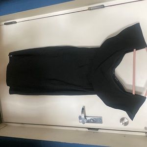 Black Off the shoulder bandage dress.